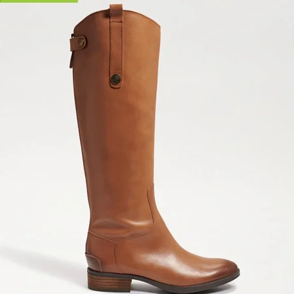 Sam Edelman Penny Women's Tall Riding Boots whiskey color - Picture 2 of 6